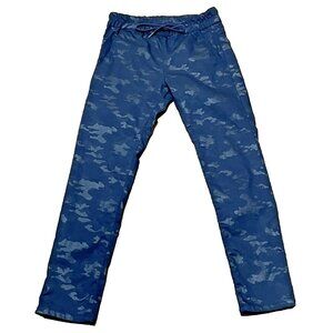 Bevy Flog Size 25 Shely Blue Pants Camo Print Pull On Punk Edgy Utility Biker